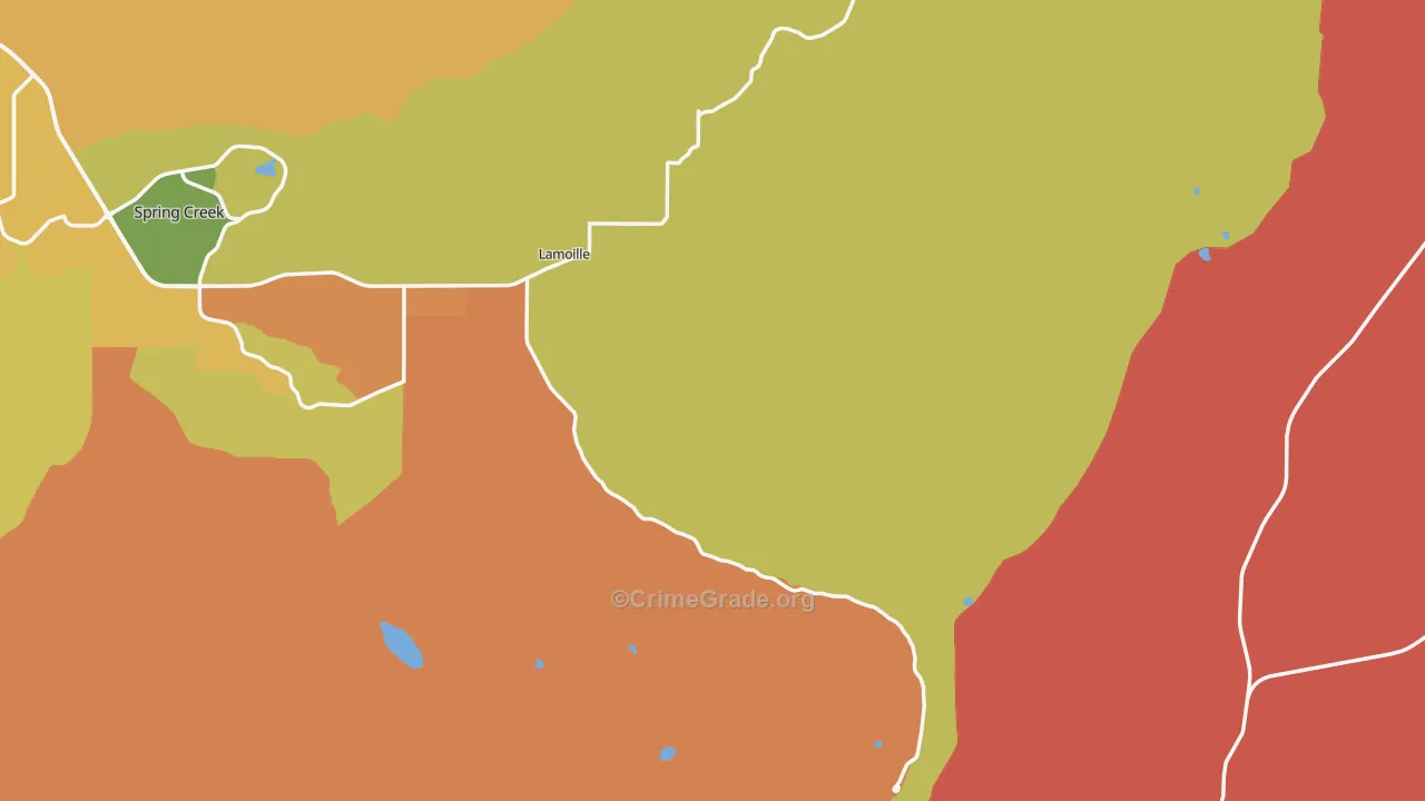 Lamoille, NV Map of Assault Rates