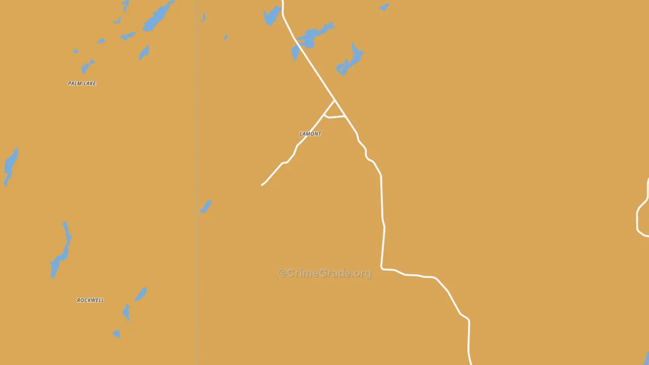 Lamont, WA Map of Assault Rates