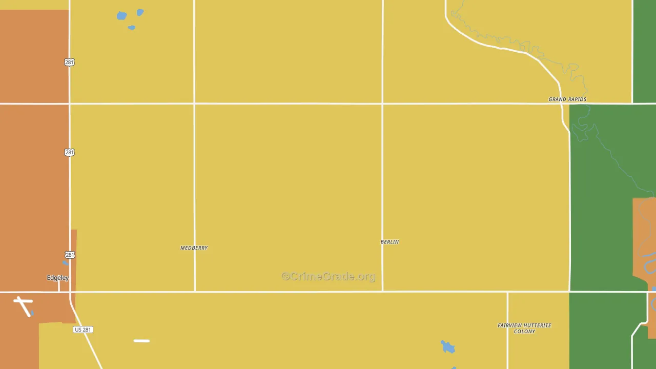 LaMoure County, ND Map of Assault Rates