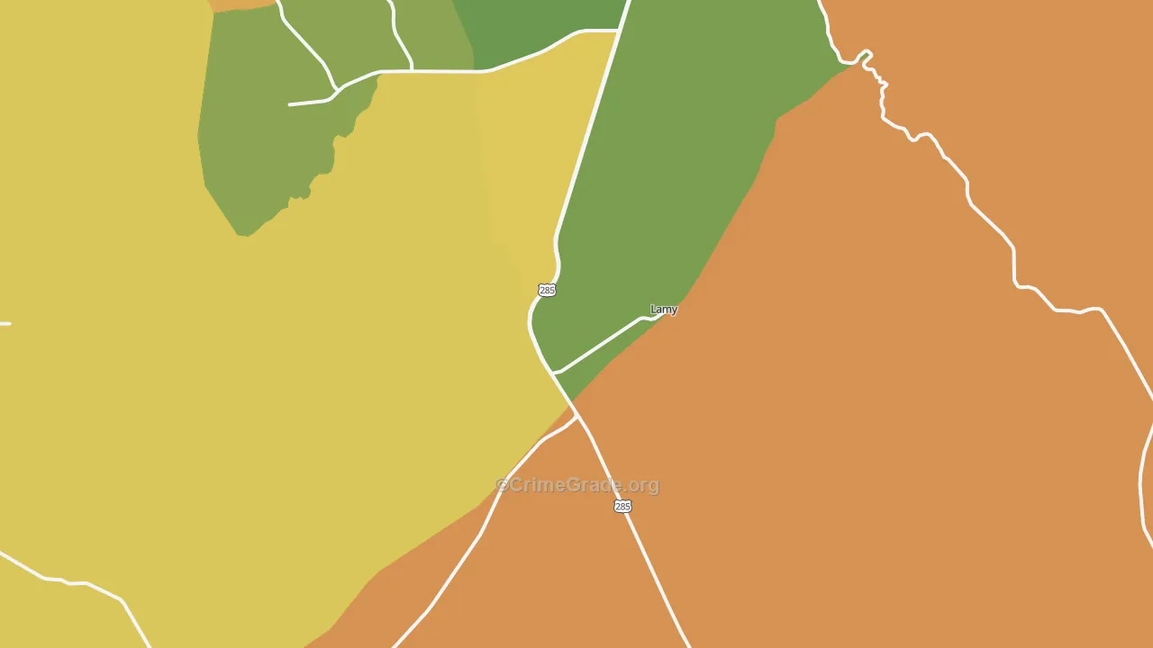 Lamy, NM Map of Assault Rates