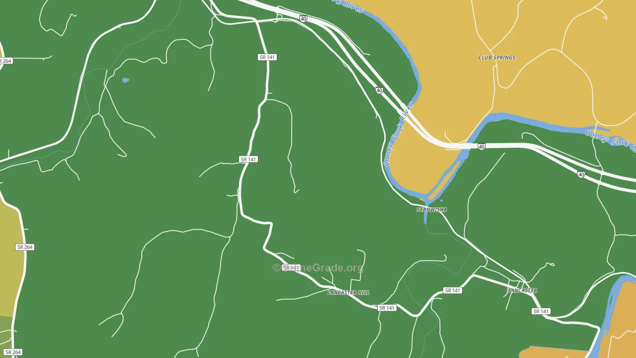 Lancaster Hill, TN Map of Assault Rates