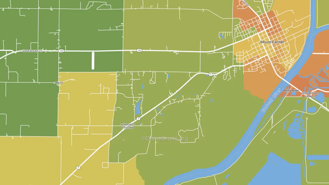 Lancaster, IL Map of Assault Rates