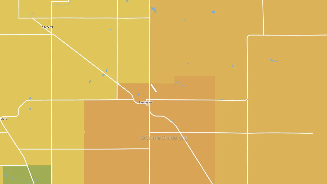 Lancaster, MN Map of Assault Rates