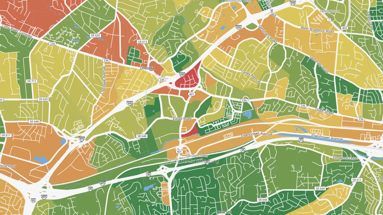 Landmark-Van Dom, Alexandria, VA Map of Assault Rates