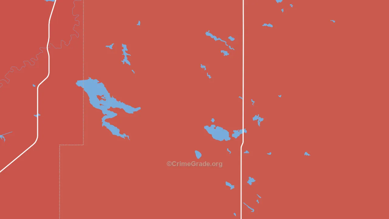 Landusky, MT Map of Assault Rates