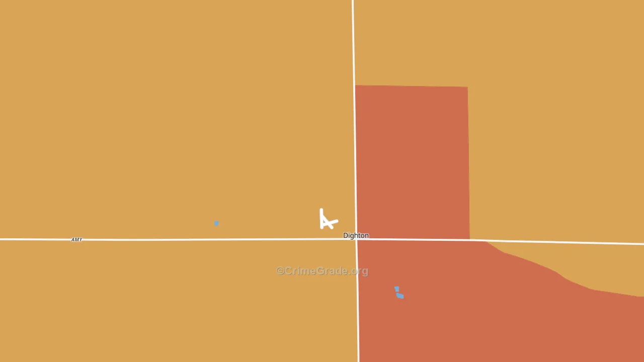 Lane County, KS Map of Assault Rates