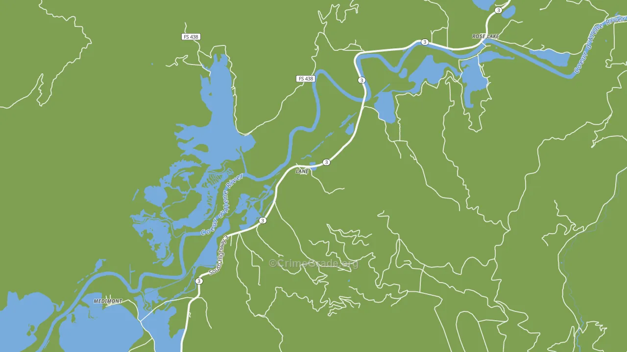 Lane, ID Map of Assault Rates