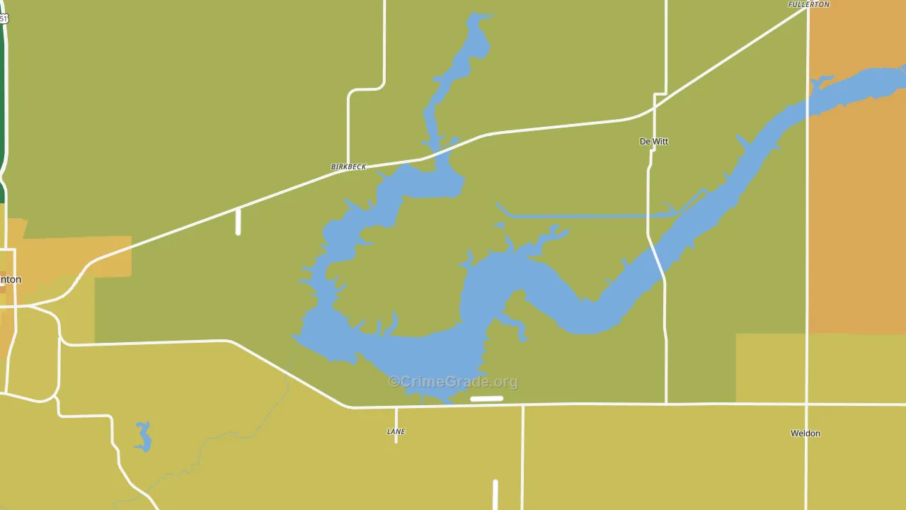 Lane, IL Map of Assault Rates