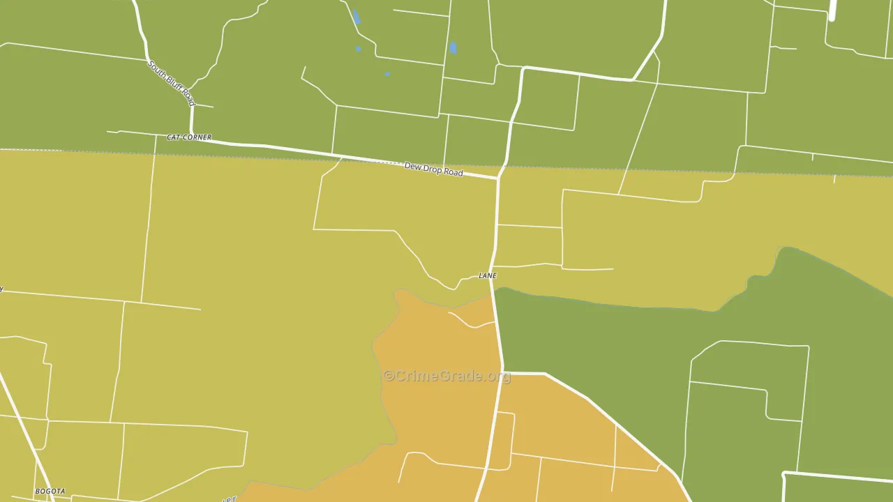 Lane, TN Map of Assault Rates