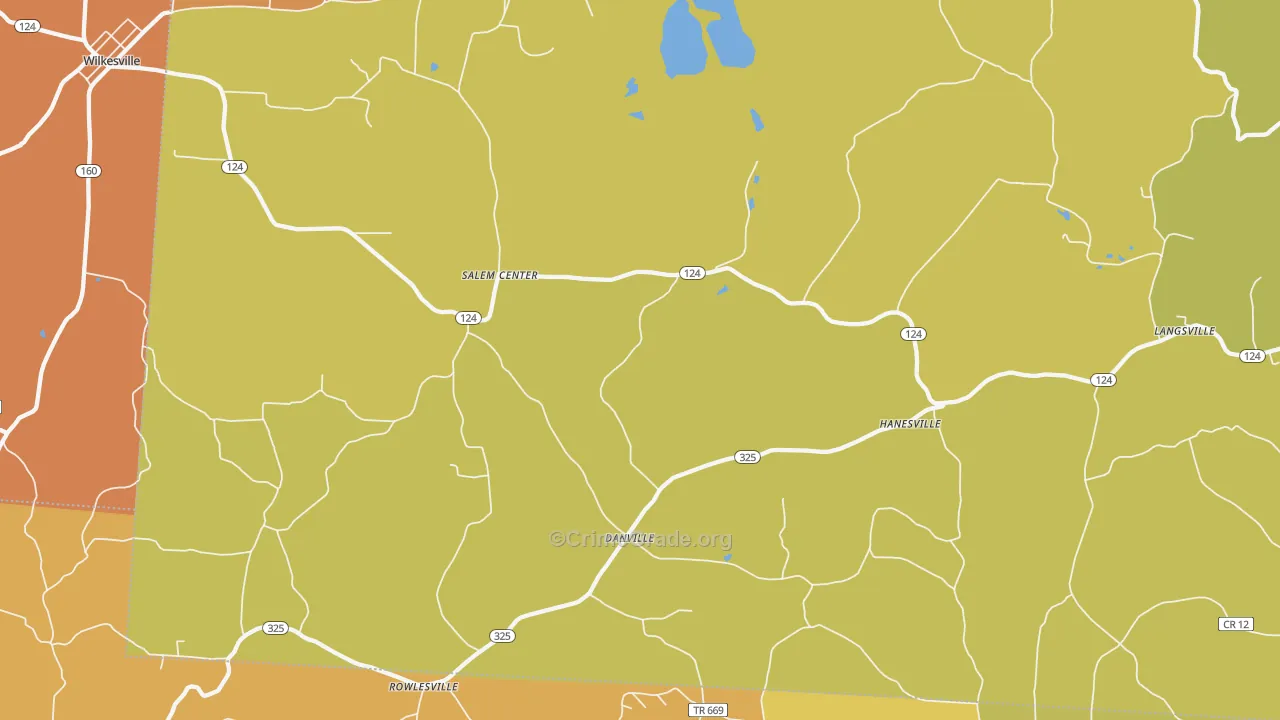 Langsville, OH Map of Assault Rates