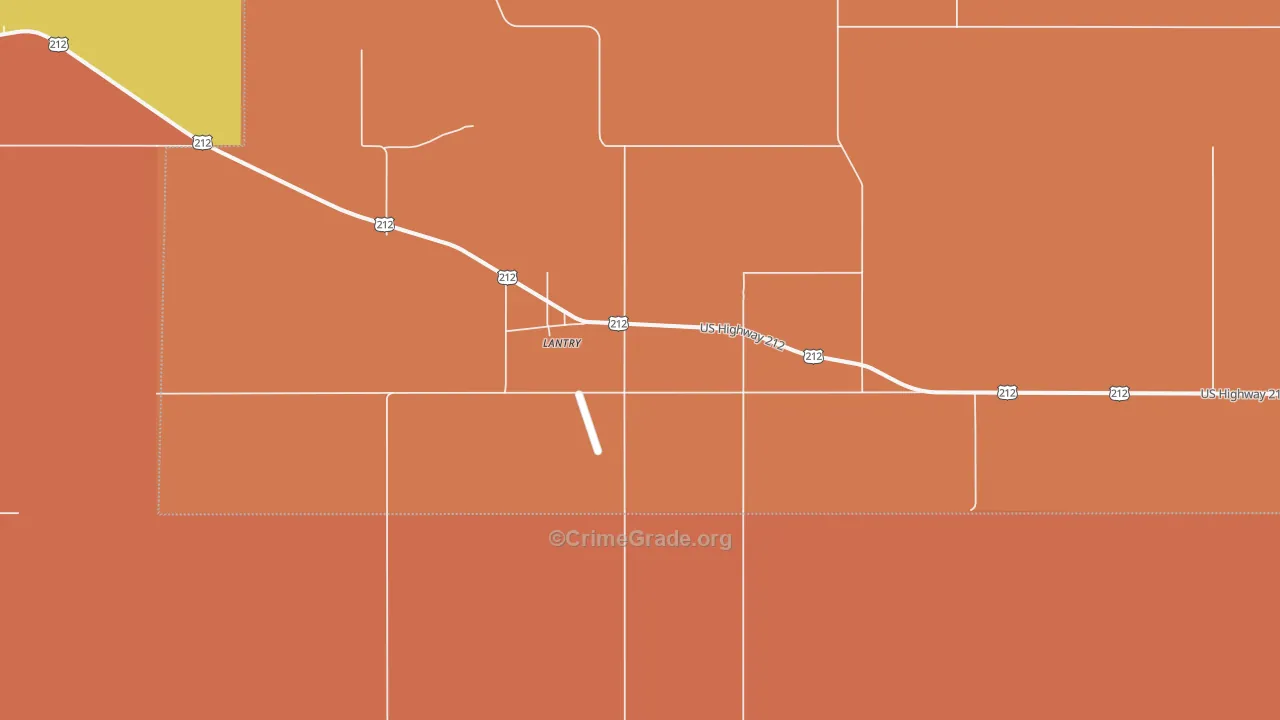Lantry, SD Map of Assault Rates