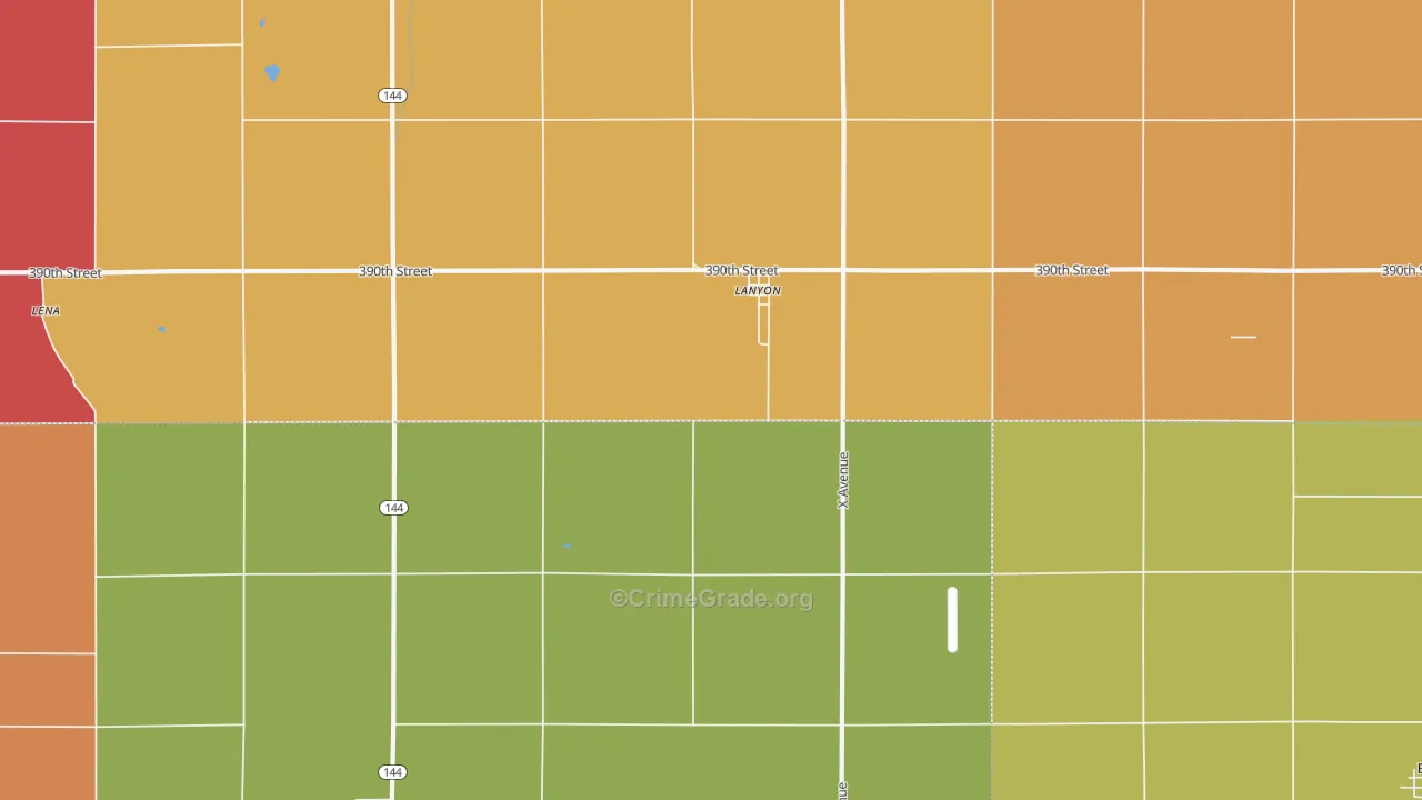 Lanyon, IA Map of Assault Rates