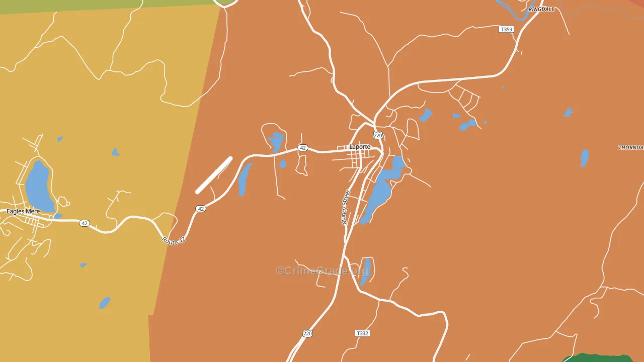 Laporte, PA Map of Assault Rates