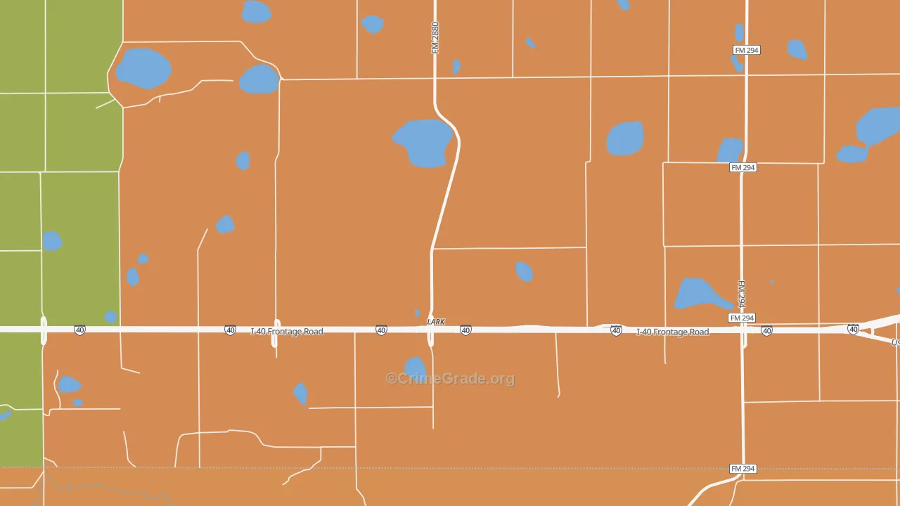 Lark, TX Map of Assault Rates