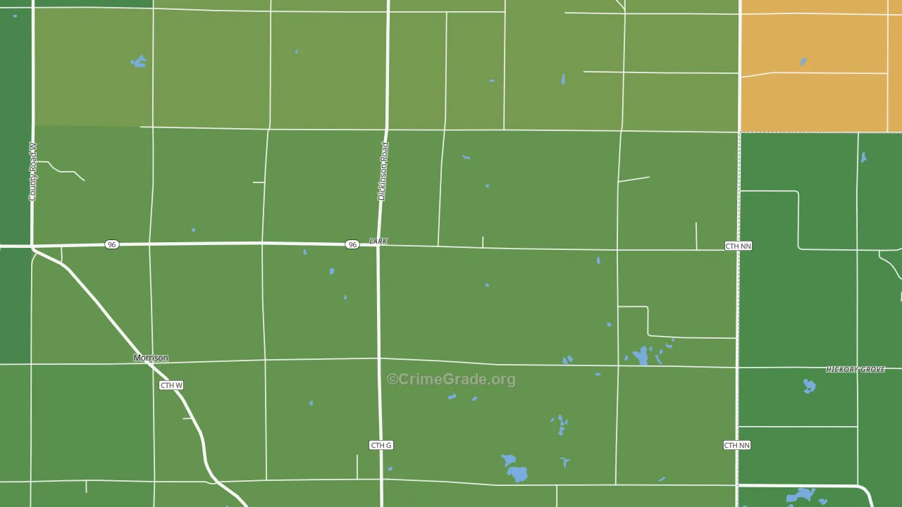 Lark, WI Map of Assault Rates