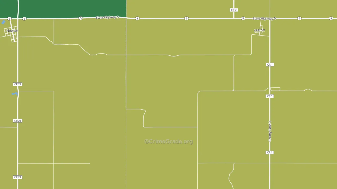 Larson, ND Map of Assault Rates