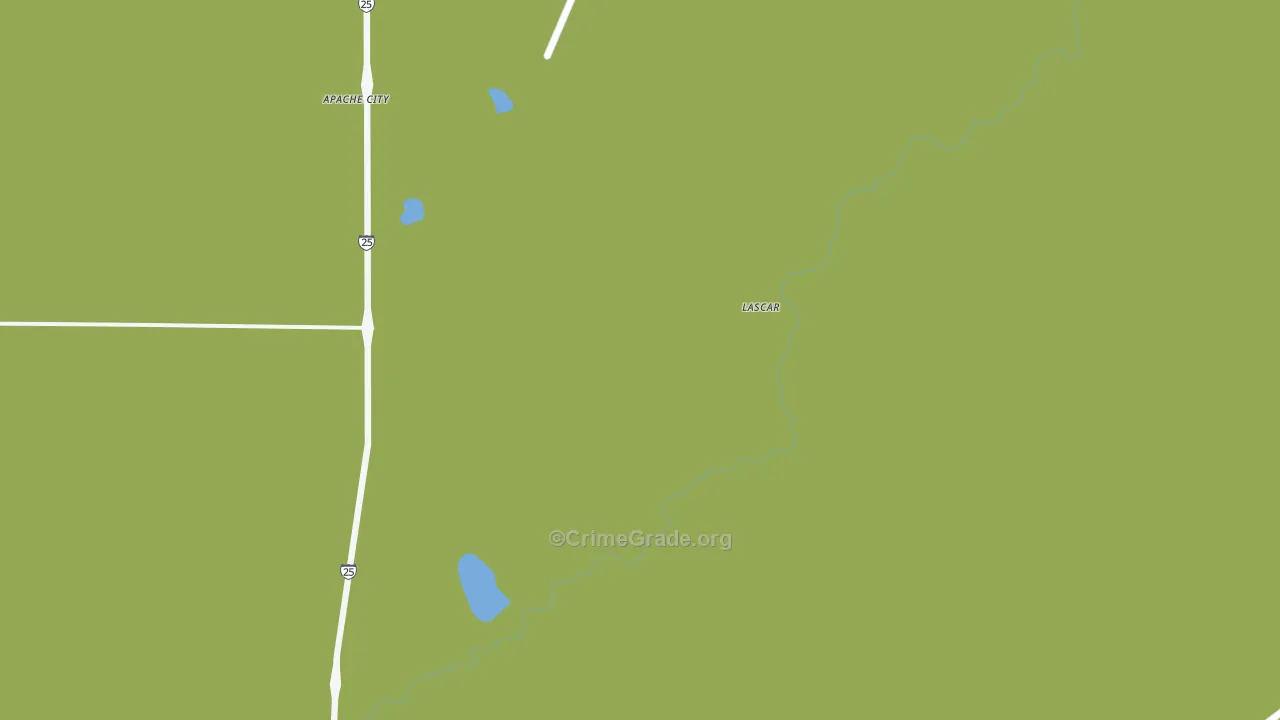 Lascar, CO Map of Assault Rates