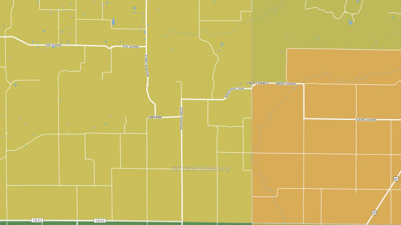 Last Chance, IA Map of Assault Rates