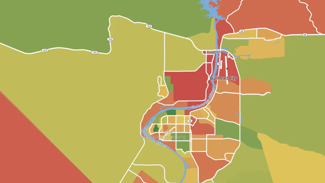 Laughlin, NV Map of Assault Rates