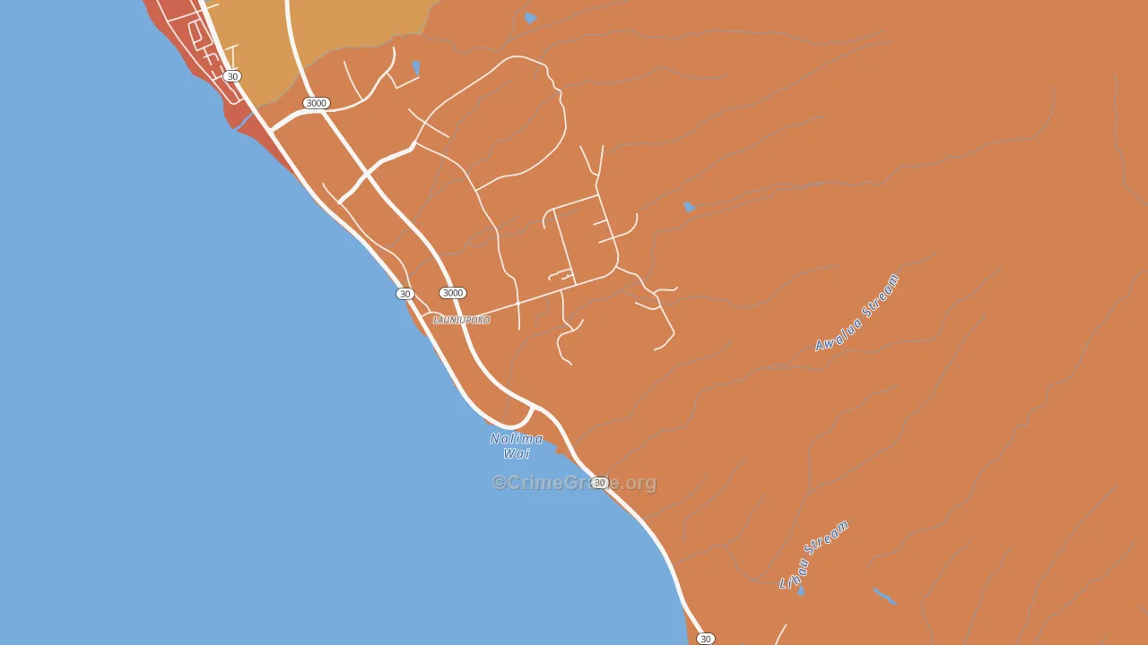 Launiupoko, HI Map of Assault Rates