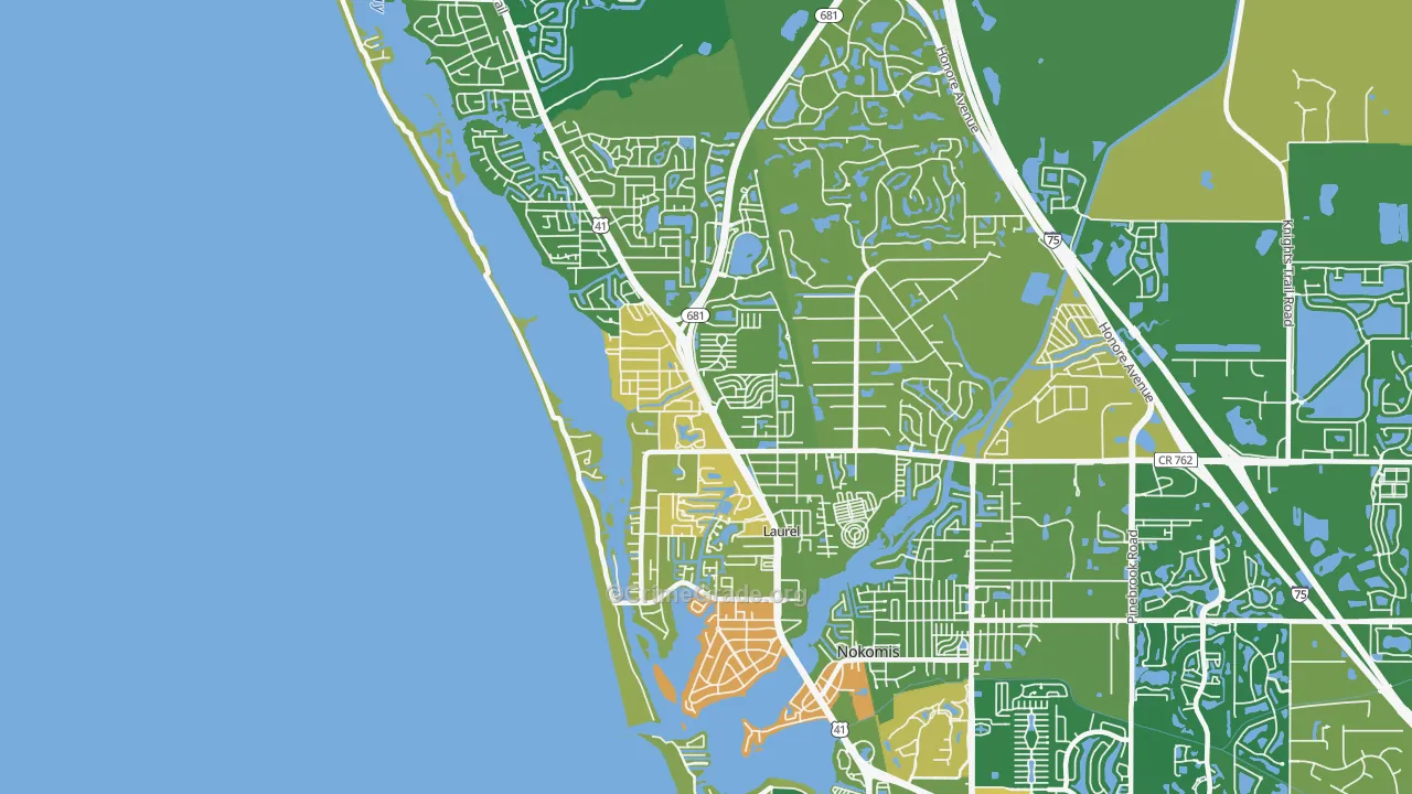 Laurel, FL Map of Assault Rates