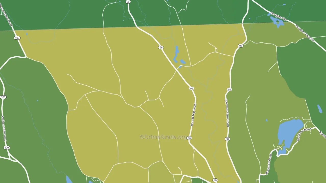 Laurel Hill, RI Map of Assault Rates
