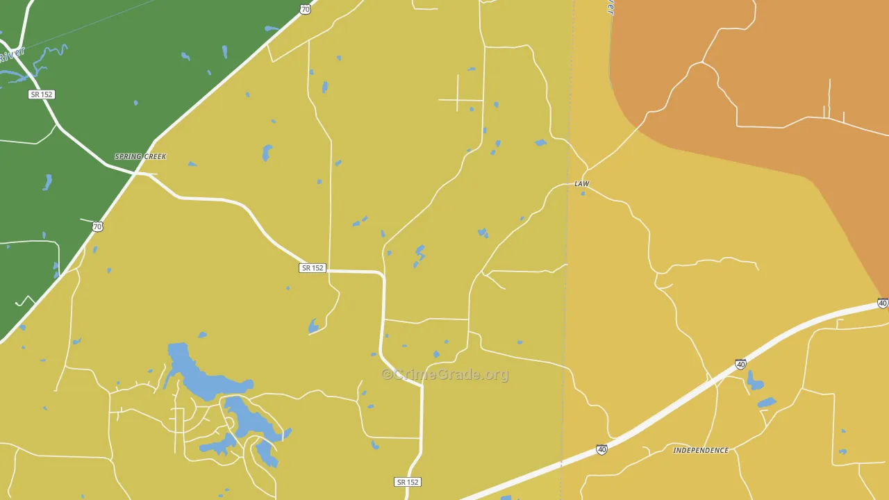 Law, TN Map of Assault Rates