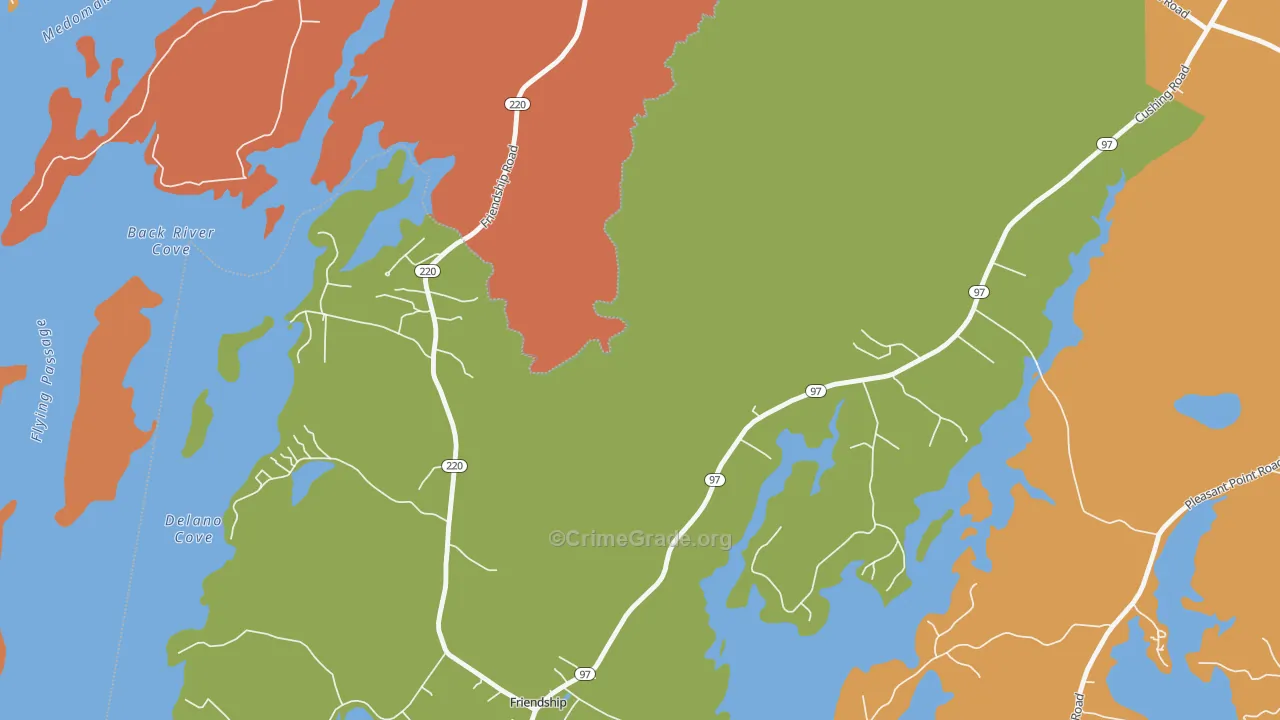 Lawry, ME Map of Assault Rates
