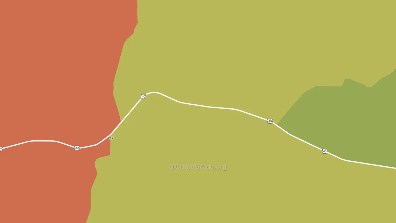 Lay, CO Map of Assault Rates