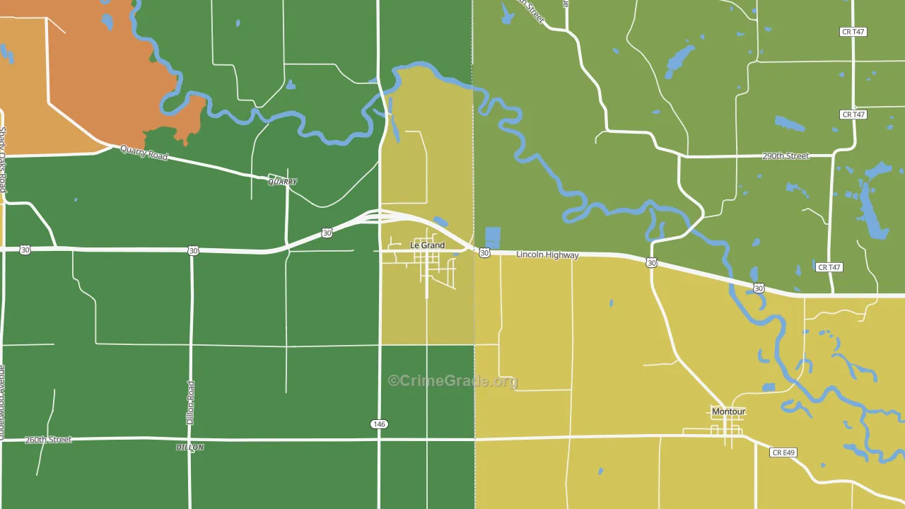 Le Grand, IA Map of Assault Rates