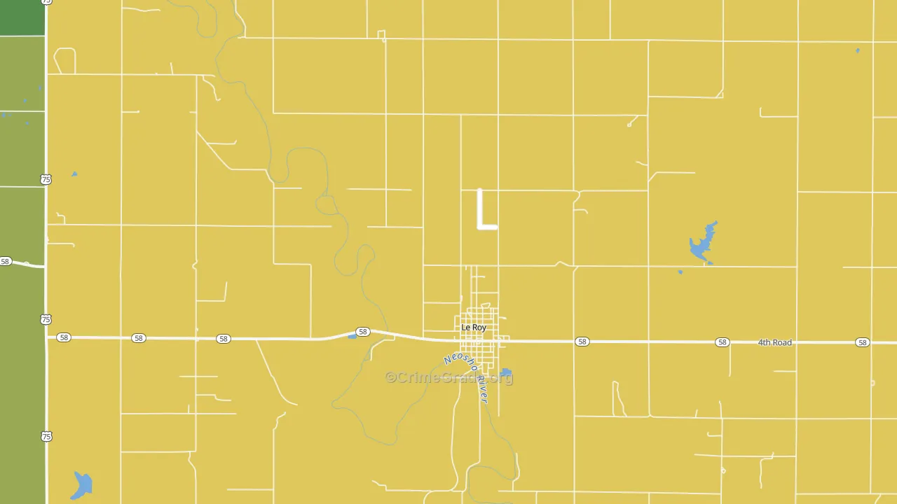 Le Roy, KS Map of Assault Rates