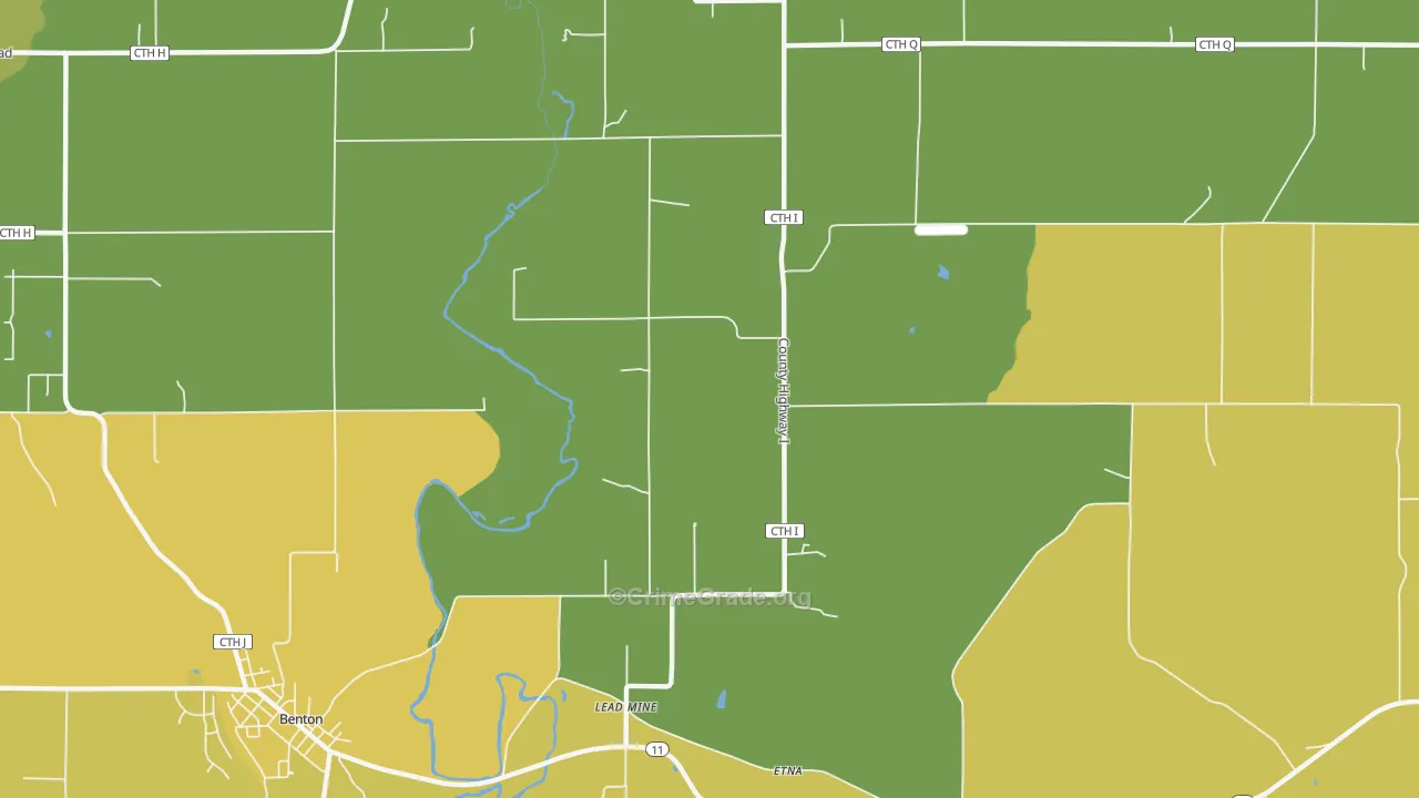 Lead Mine, WI Map of Assault Rates