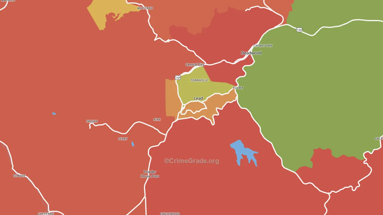 Lead, SD Map of Assault Rates