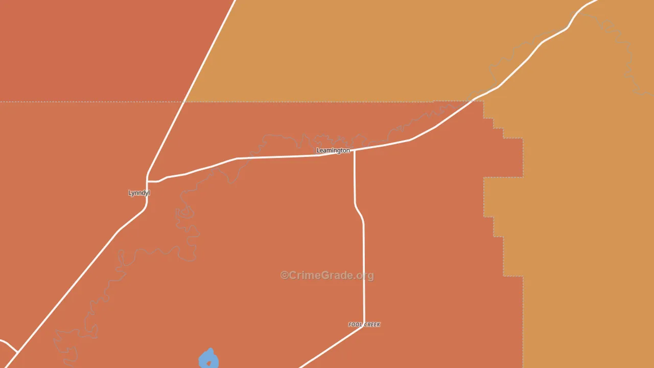 Leamington, UT Map of Assault Rates