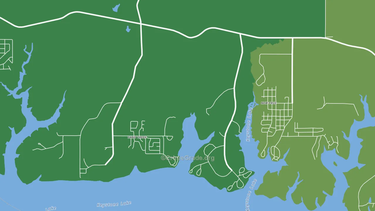 Leander, OK Map of Assault Rates