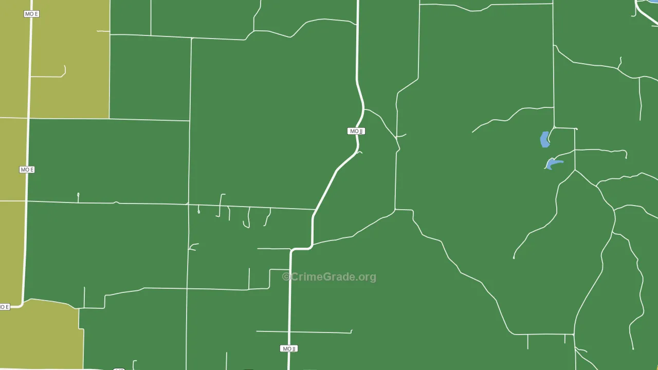 Lebo, MO Map of Assault Rates