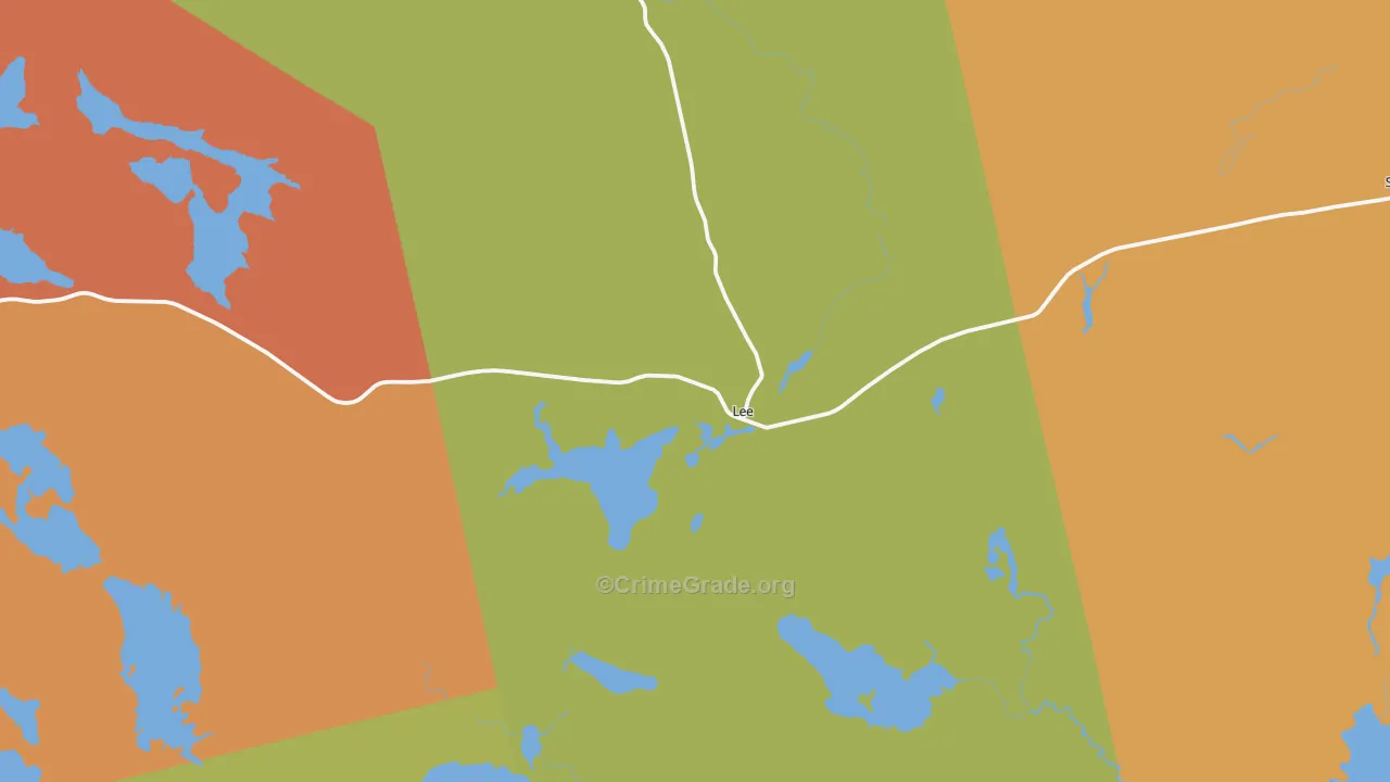 Lee, ME Map of Assault Rates