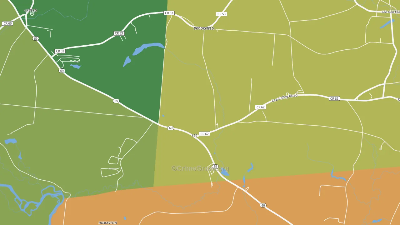 Lee, NY Map of Assault Rates