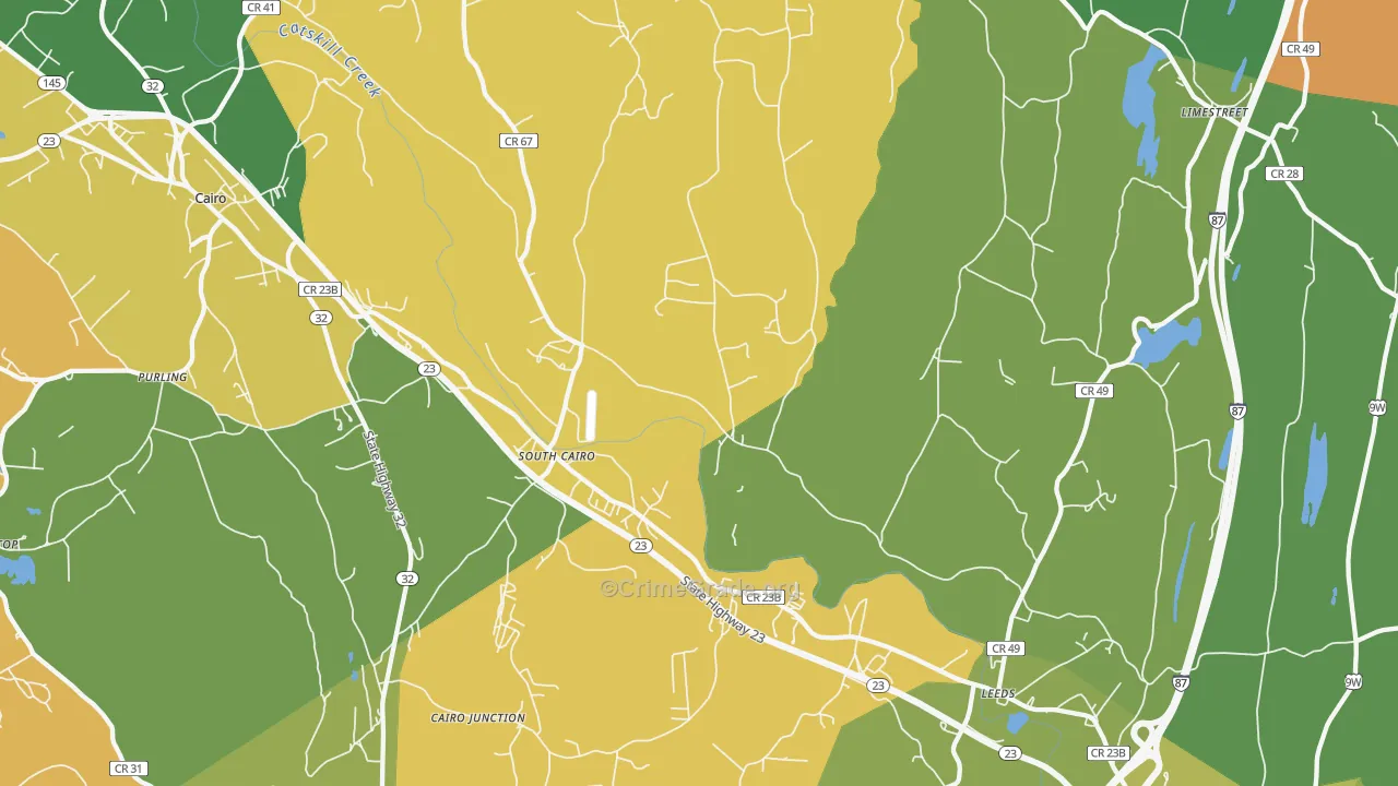 Leeds, NY Map of Assault Rates