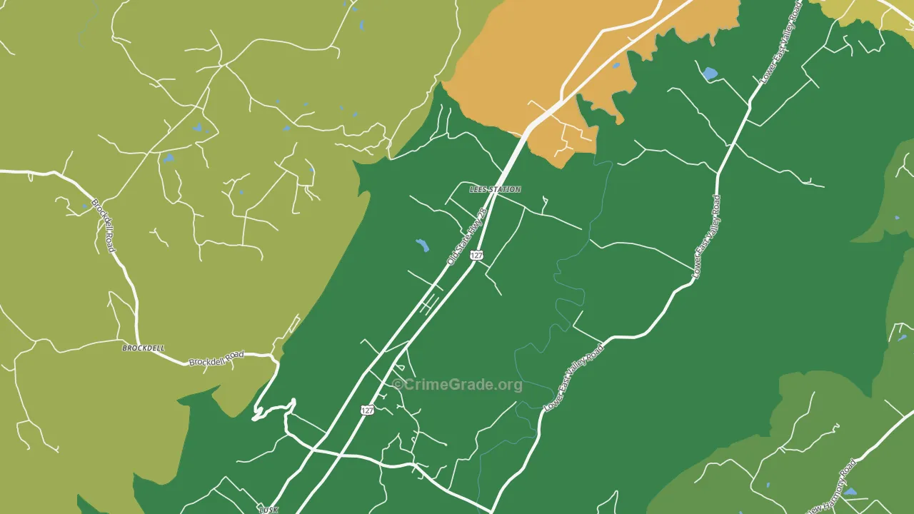 Lees Station, TN Map of Assault Rates