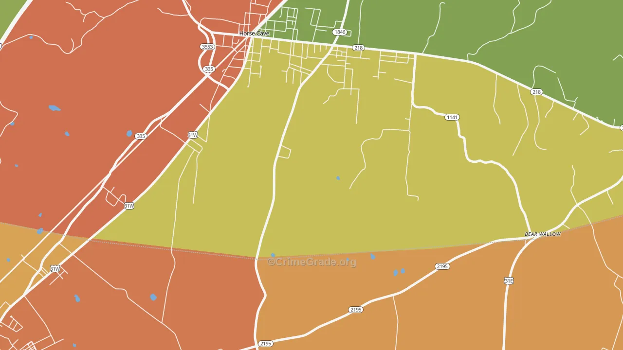 LeGrande, KY Map of Assault Rates