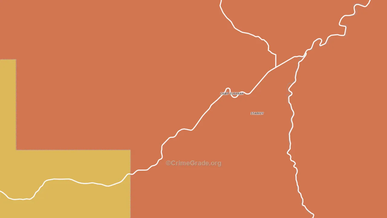 Lehman Hot Springs, OR Map of Assault Rates