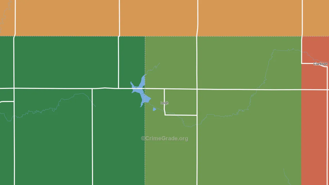 Leigh, NE Map of Assault Rates