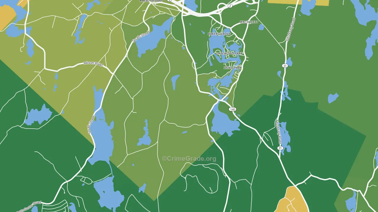 Leino Park, MA Map of Assault Rates