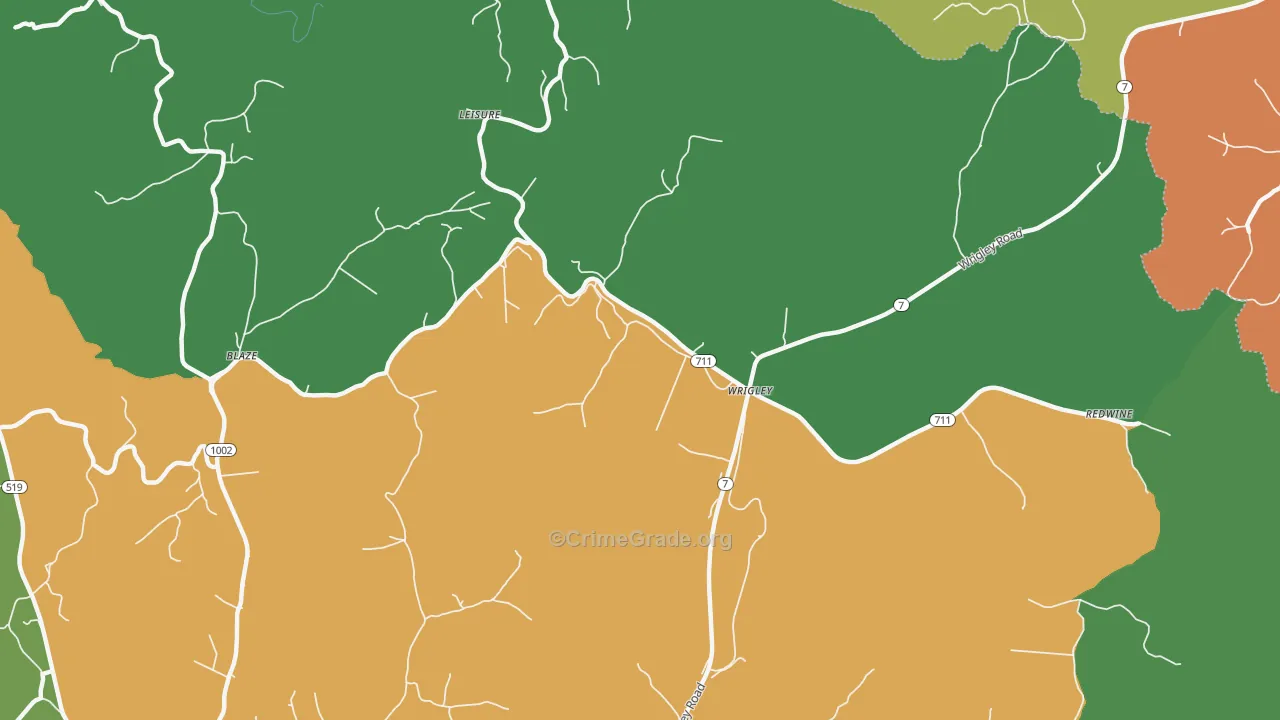Leisure, KY Map of Assault Rates