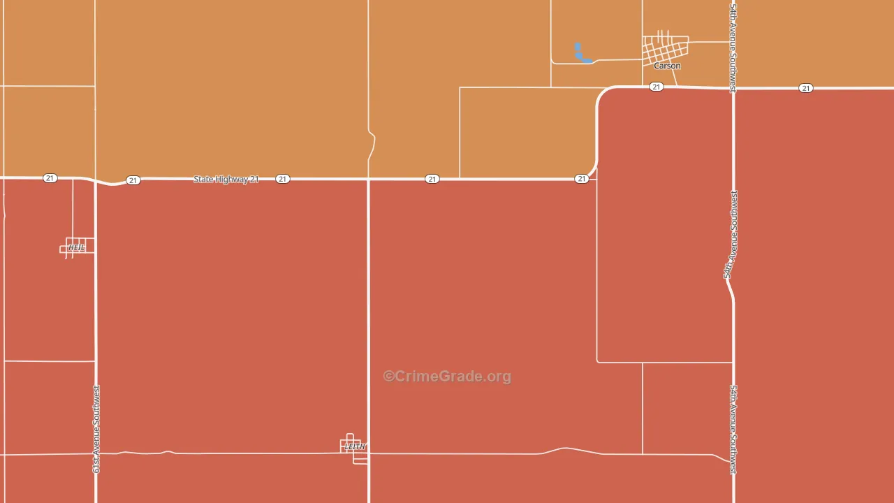 Leith, ND Map of Assault Rates
