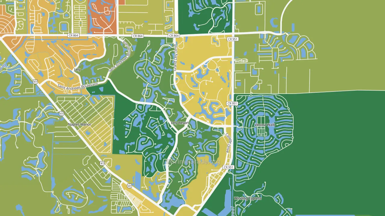 Lely Resort, Naples, FL Map of Assault Rates