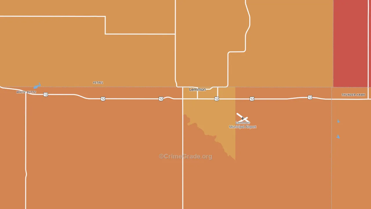 Lemmon, SD Map of Assault Rates