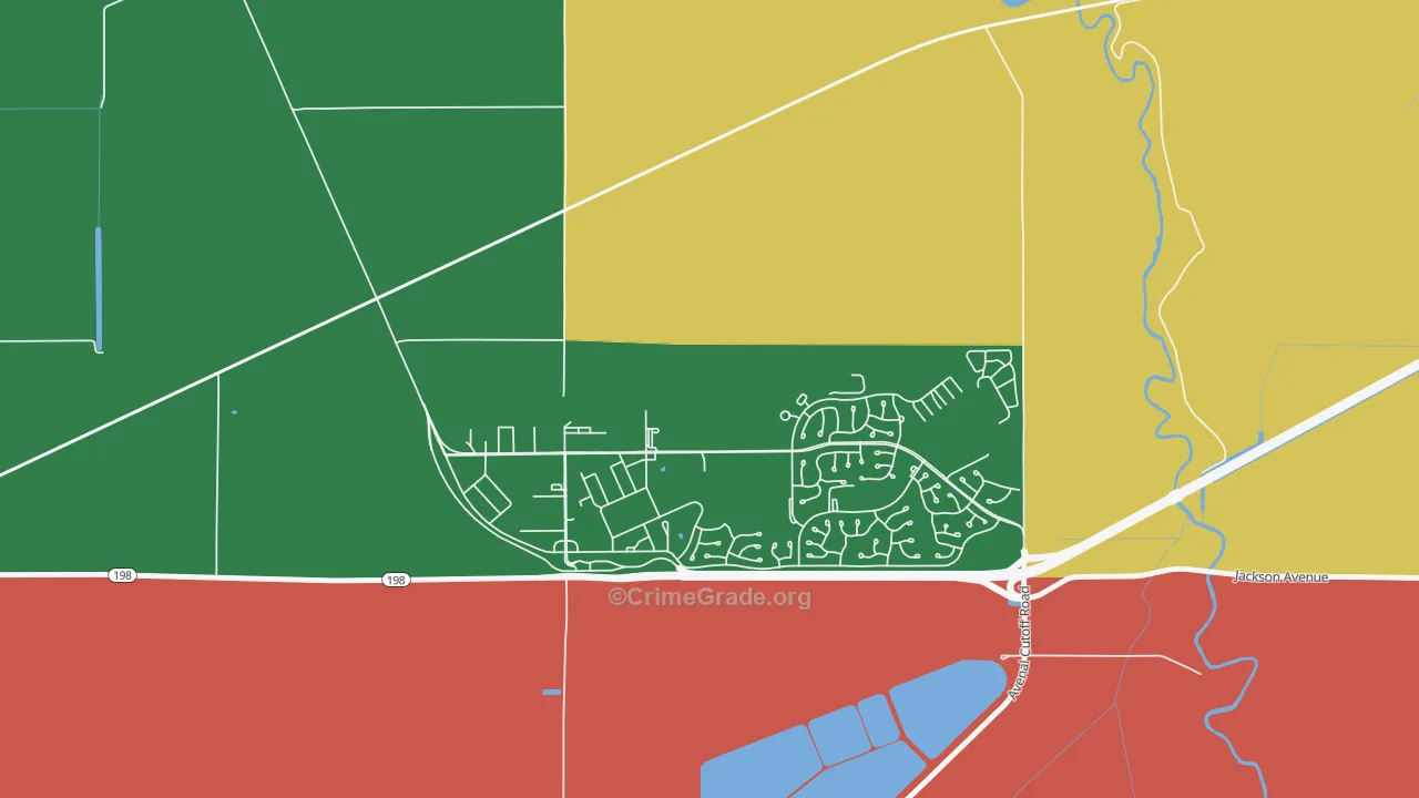 Lemoore Station, CA Map of Assault Rates