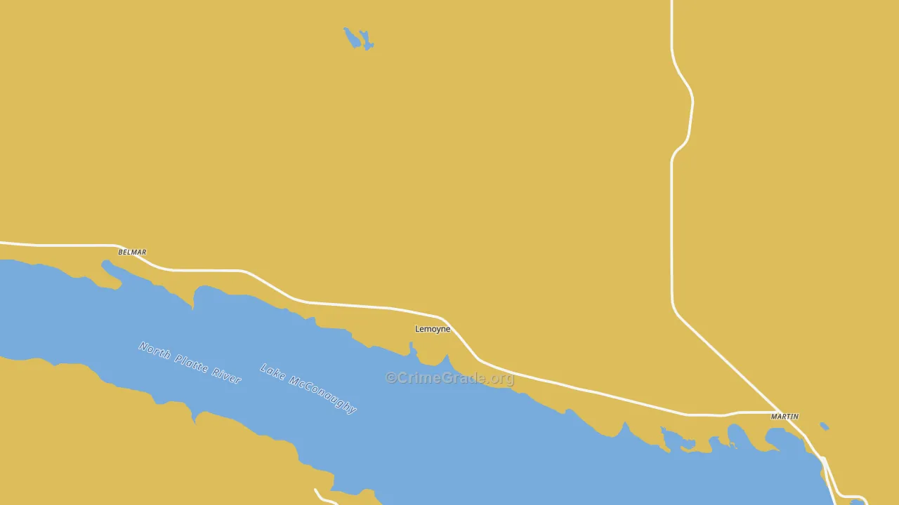 Lemoyne, NE Map of Assault Rates